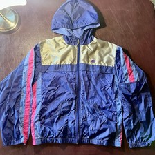 Girls Youth Large 10/12 Zip Up Windbreaker Coat Hanes Sport Vintage 90 s USA