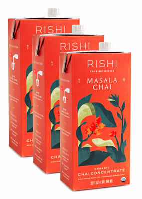 Rishi Masala Chai Organic Concentrate 32 fl oz USDA Organic 3 Pack