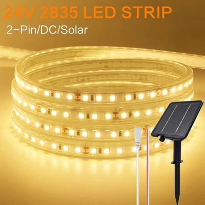 8-Modi Solar LED Stripe Außen 2835 Leiste Streifen Band Licht Garten Wasserdicht - Bild 1 von 4