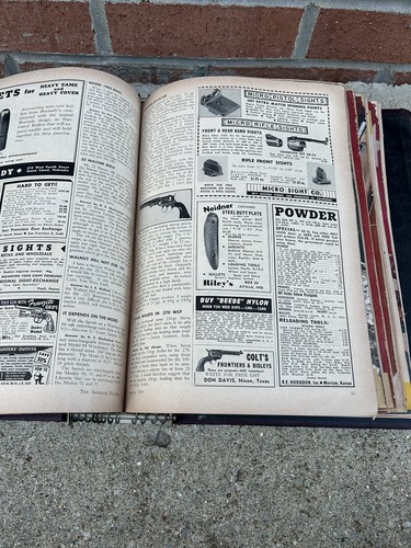 NRA The AMERICAN RIFLEMAN 1954 Magazine w/ Faux Leather Binder All 12 Issues - Picture 9 of 10