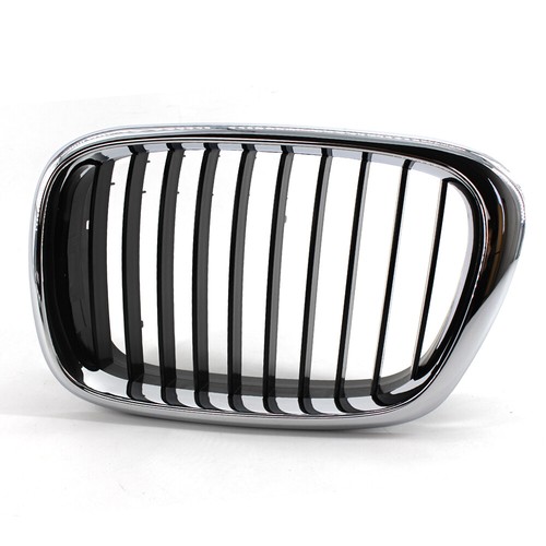 2Pcs Half Chrome Front Grill Grille fit for BMW E39 5 Series 1999-2003 Best ABS - Picture 6 of 7