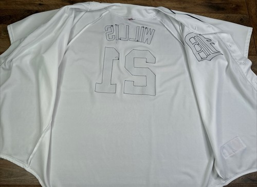 Dontrelle Willis 21 Detroit Tigers maglia lanciatore baseball MLB Majestic USA difetto - Foto 11 di 21