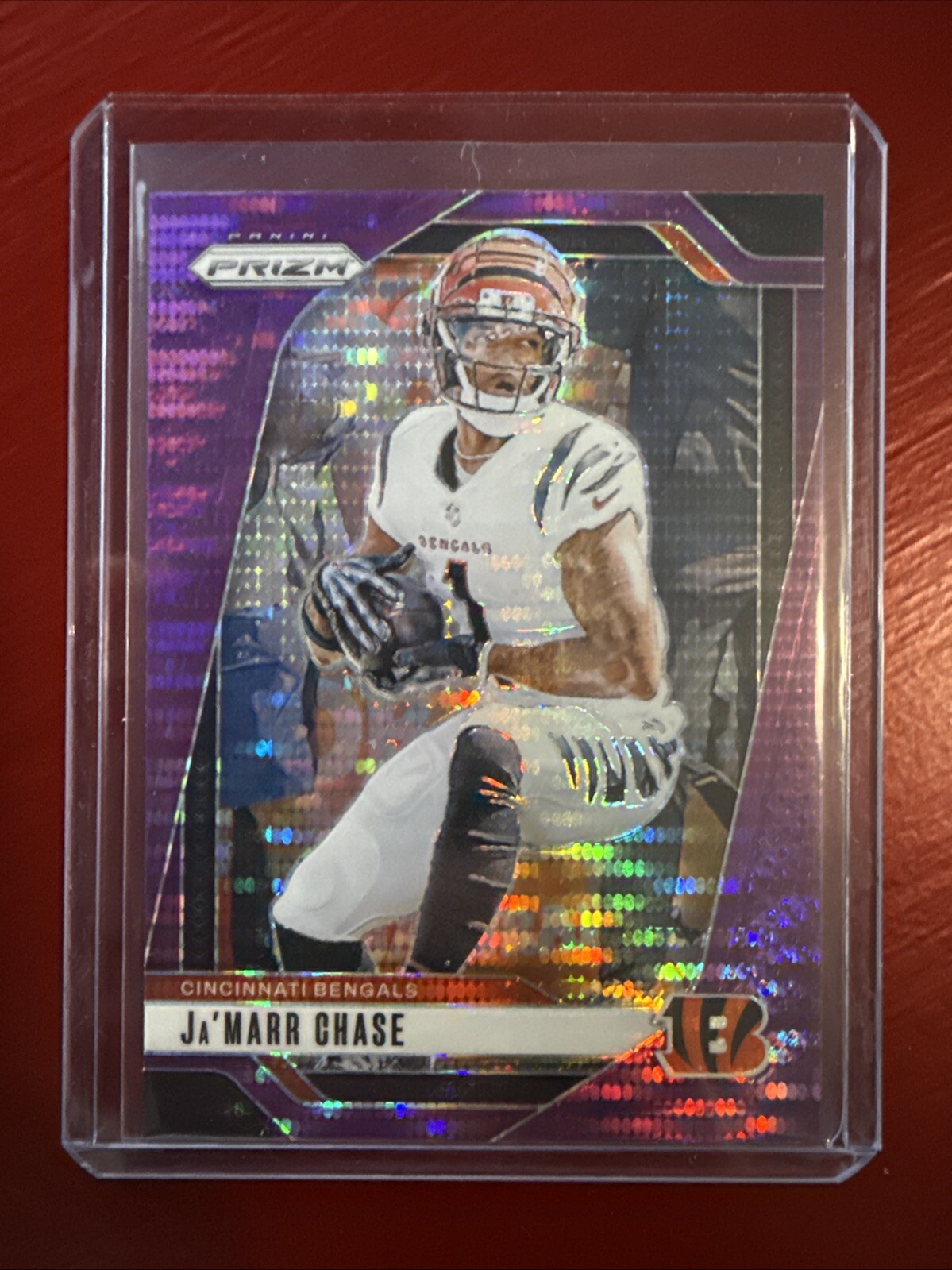 2024 Panini Prizm Ja’Marr Chase Purple Pulsar Hobby Cincinnati Bengals
