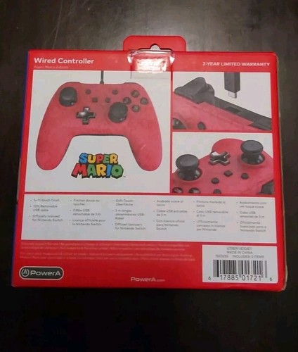 Nintendo Switch Super Mario PowerA Wireless Controller -NEW STOCK - Picture 2 of 2