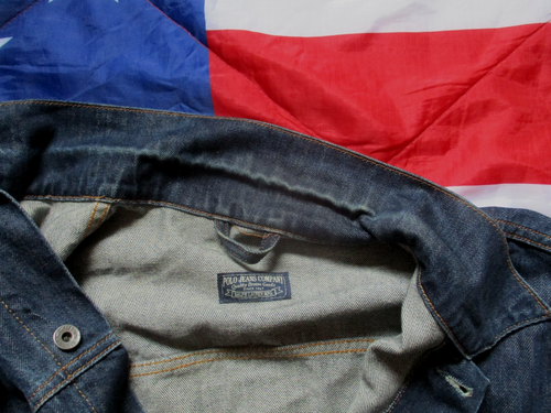 RALPH LAUREN POLO JEANS type 2 VINTAGE trucker JACKET red line selvage DENIM xl - Imagen 18 de 24