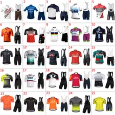 Mens Cycling team Jerseys & Bib Shorts Set Bike jersey bib shorts Cycling BIBS