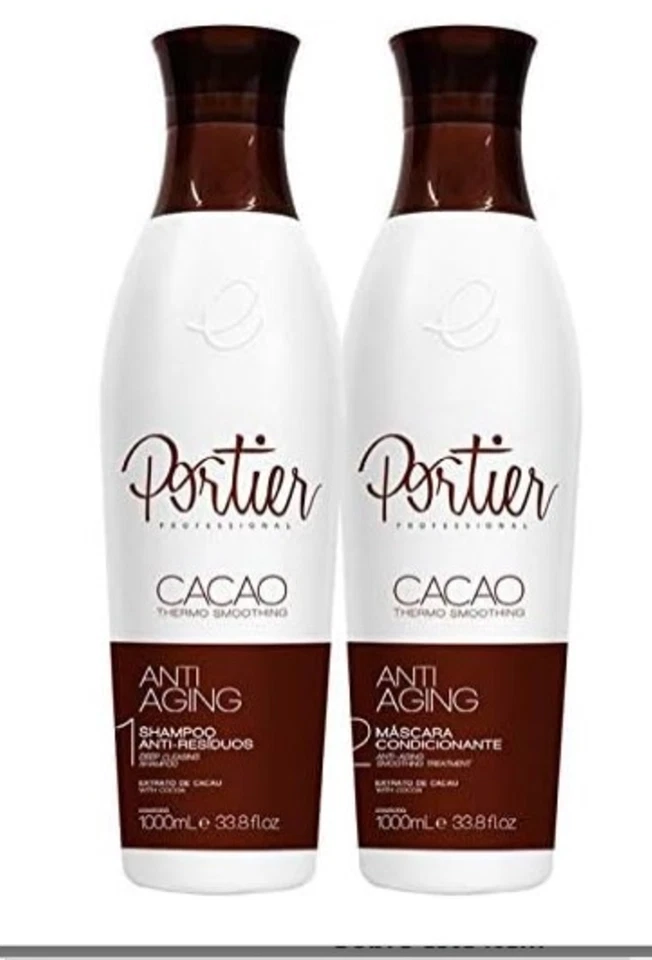 Hair Keratin Portier Cacao Straightening System set 2x1000ml 33,81 OZ - Image 4 of 4