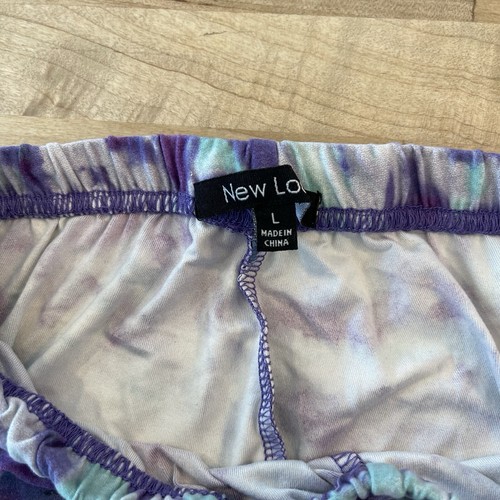 New Look Flared Tie Dye Leggings Size Large - Picture 5 of 6