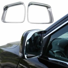 2x Rearview Mirror Rain Eyebrow Frame Decor Cover For Jeep Grand Cherokee 2011