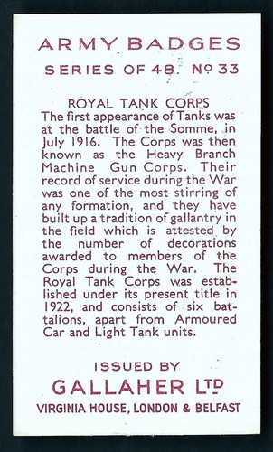 GALLAHER - ARMY BADGES - PICK THE CARDS YOU NEED - Picture 67 of 97