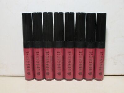 BORGHESE B GLOSS LIP GLOSS GARNET ROSE 0.18 OZ (LOT OF 8)