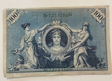 Reichsbanknote 100 Mark, vom 07. Februar 1908 Gr&uuml;nes Siegel gr&uuml;ne lfd. Nummer
