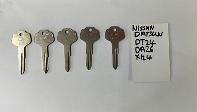 1 x Schlüsselrohling DT24 von HD für Datsun / Nissan Serie Zylinder Türschloss silber