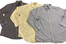 Lot of 3 Stafford Long Sleeve Button Up Dress Shirts Size 17  17.5 34/35 EUC