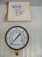 ASHCROFT 300 PRESSURE GAUGE 45W1000 H 02L 4-1/2", 0-300PSI, 1/4" NPT