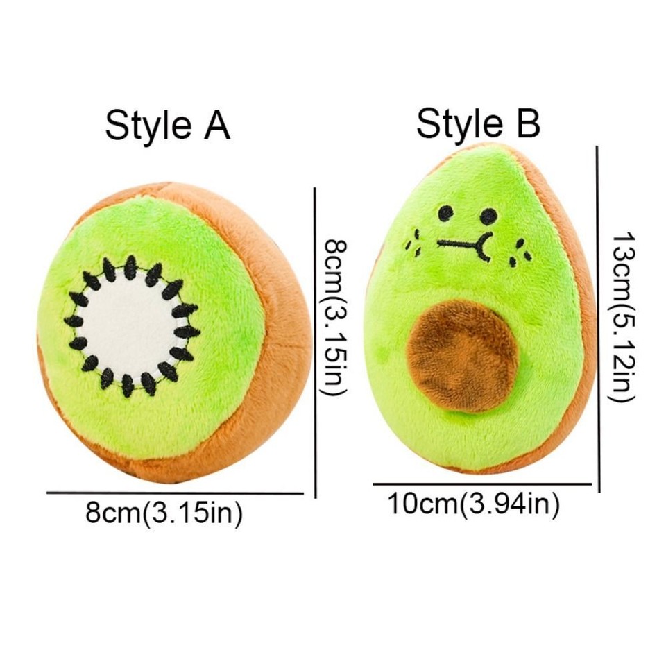 Bite resistant Dog Avocado Sound Toy Dog Teeth Grinding Toy Relieve