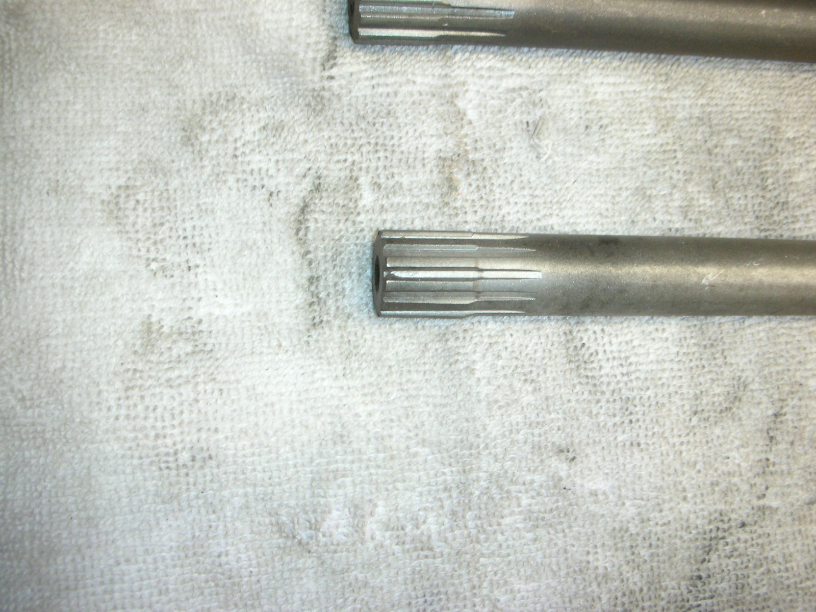 Corvair 6163 4 speed input shafts, Bead blasted clean, splines perfect