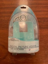 New Keychain Smart parts Teal Digital Picture Viewer Holds Up To 100 Pictures