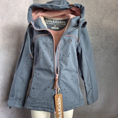 Jacke Parka Übergangsjacke ALIFE AND KICKIN Blau Taubenblau Damen (4 357)