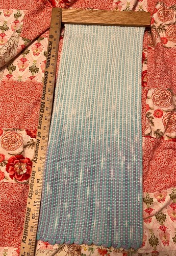 Handgewebter Wandteppich Textil Wandbehang Ozean Ombre - Bild 2 von 4
