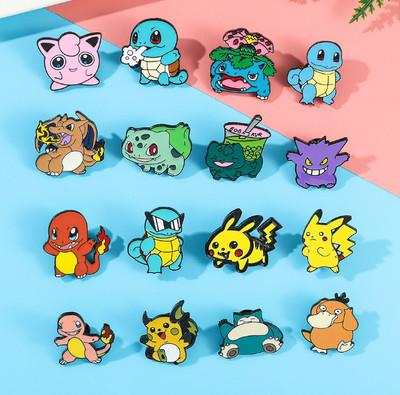 New 12 Pcs Japanese Anime Enamel Pin Brooches Badges DIY Jewelry E105 ...