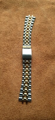 NOS Original Mido Bracelet Commander Ocean Star 8294 Two Tone Stainless Steel