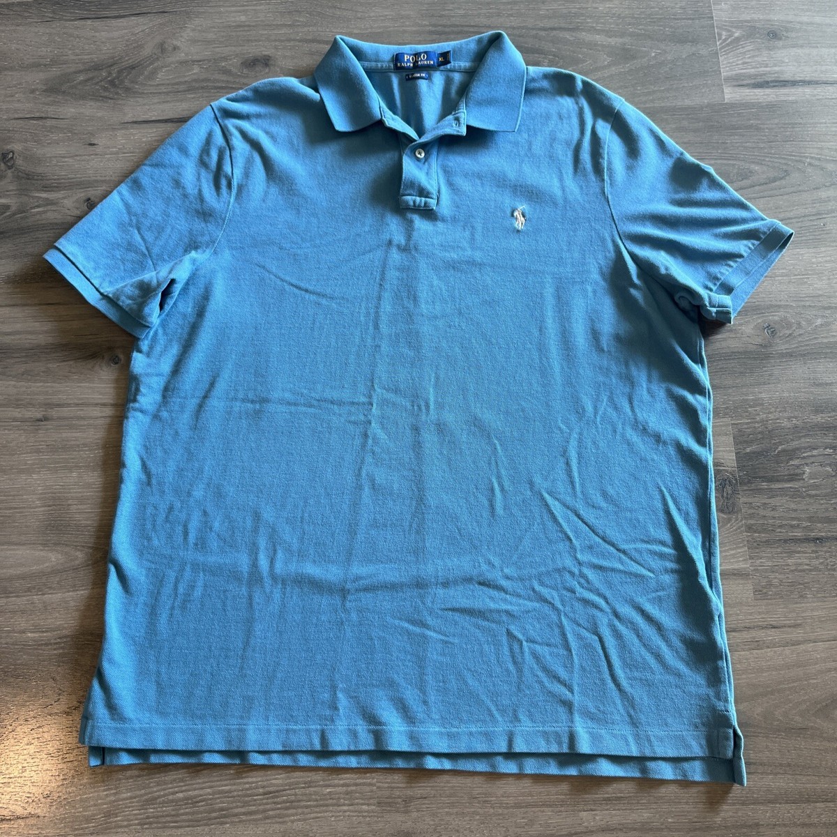 【送料&関税込】Polo Ralph Lauren Blue Polo Shirt With Class Polo Ralph Lauren Short-Sleeve Soft Touch Polo Office Blue