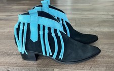 Modern Vice Fringe Boots Size 37 1/2 Made In Nyc