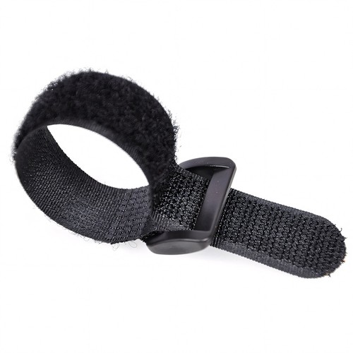 Black Hook and Loop Heavy Duty Strap Strapping Cable Ties with Buckle 15cm-600cm - Picture 8 of 11