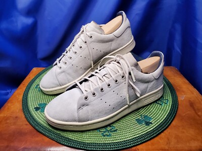 Adidas X Barney's New York Stan Smithe White Suede Sneakers