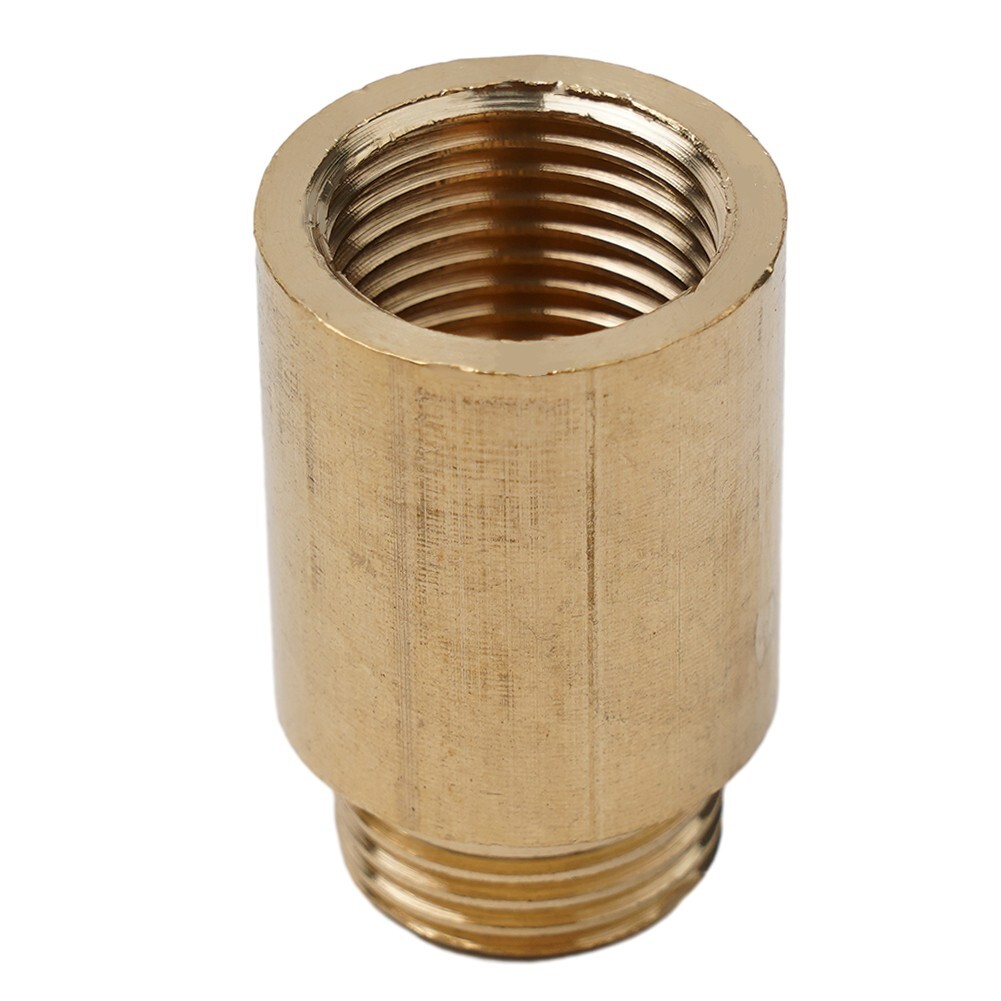 Gold Brass Tap Extension 12 Inch Threaded Fitting Reliable and Long