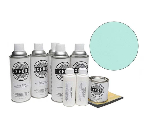Oxford Deluxe Aerosol Nitrocellulose Lacquer Finishing Kit - Kerry Green