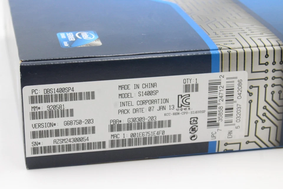 Intel S1400SP4 ATX Server Motherboard LGA1356 DDR3 1066/1333/1600 DBS1400SP4 HTY - Image 3 of 4