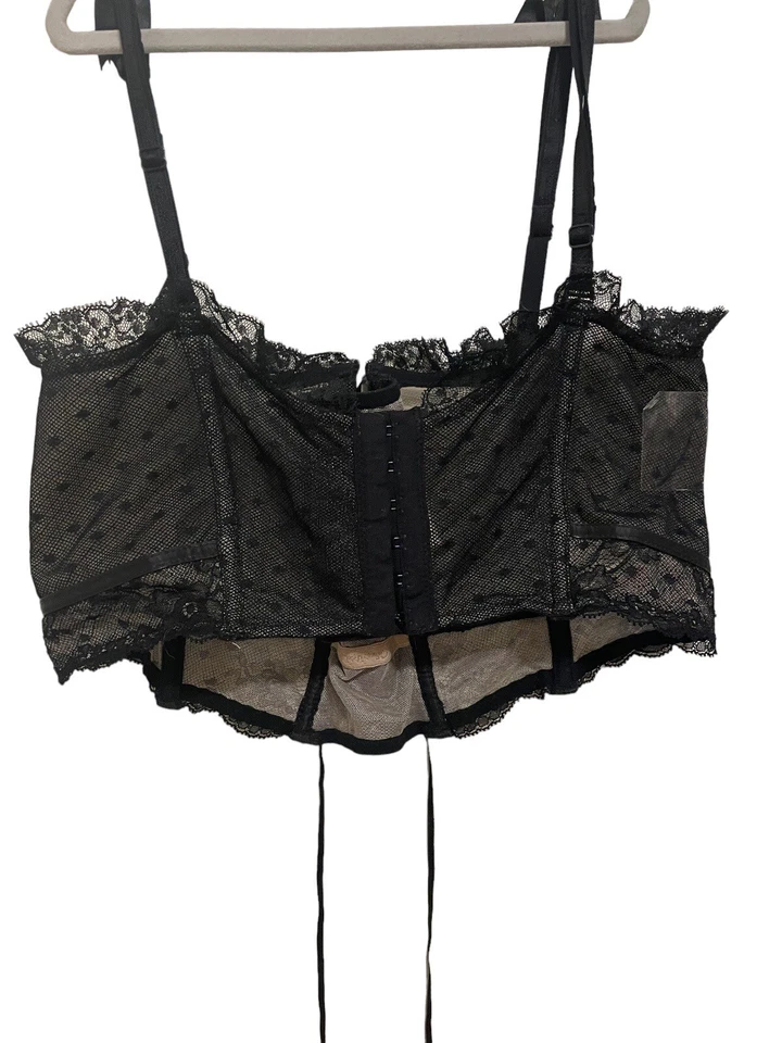 Lencería Corsé Chantal Thomass Encaje Talla EU 40 US L Negra Foto 2 de 4