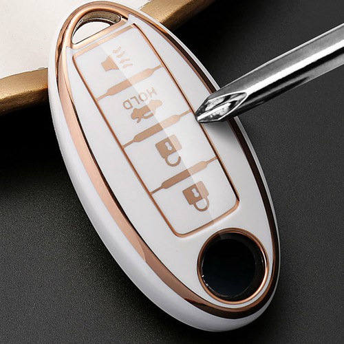 Car Remote Key Case Cover Fob Shell w/keychain For Nissan