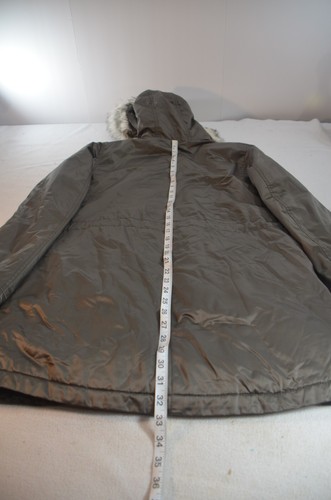 Apt. 9 Women Winter Coat Size Medium Fax Fur Hood - Picture 9 of 11
