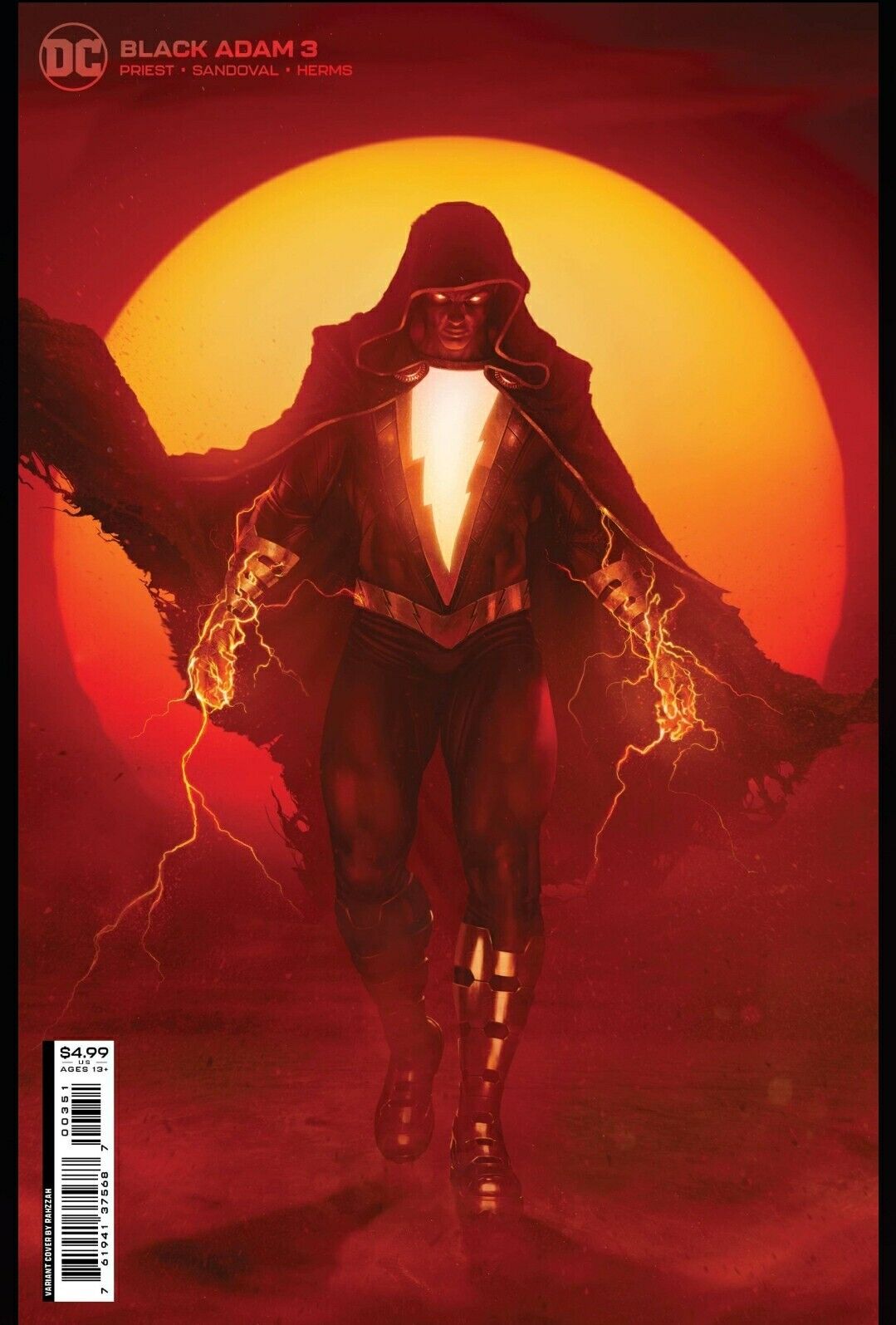 Black Adam #3 (of 12) Rahzzah Variant Cover (C) DC Comics 2022