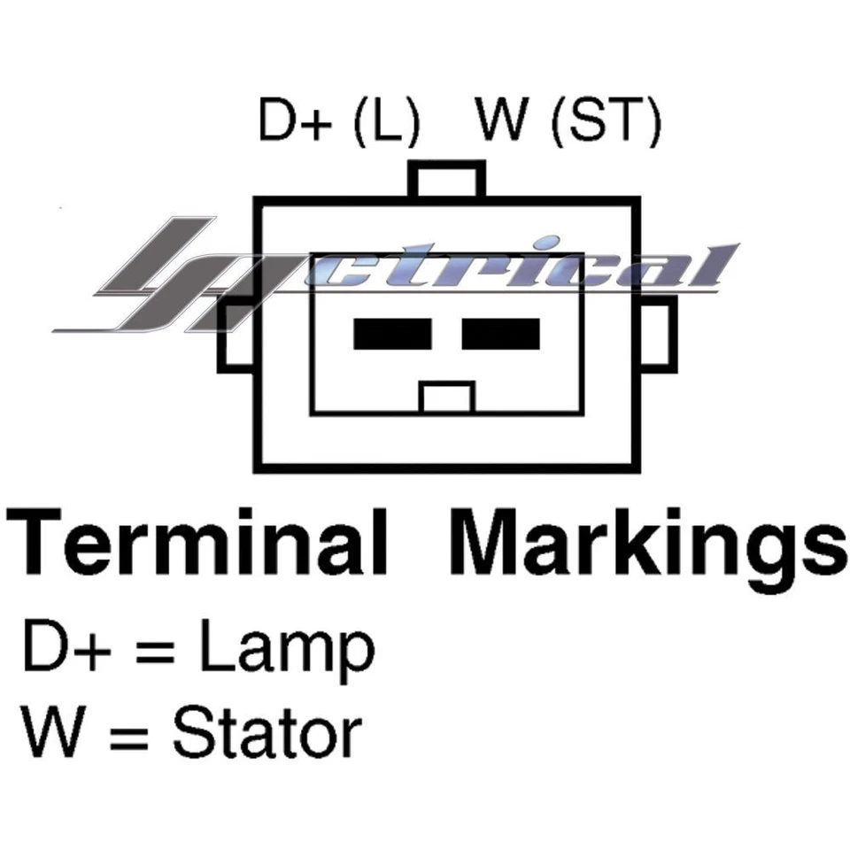 ALTERNADOR 100% NUEVO PARA GENERADOR VW PASSAT 2.8L VR6,92 93 94 95 96 97 120Amp Foto 4 de 4