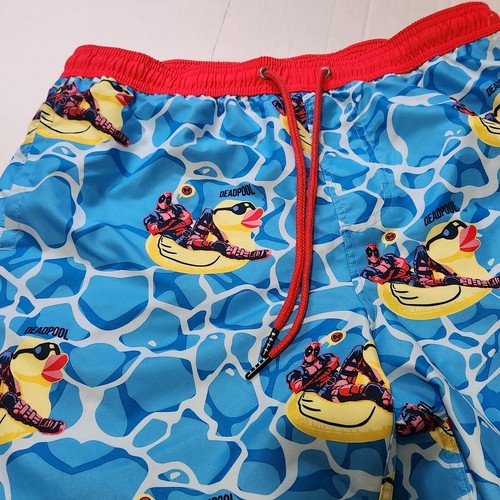 Pantalones cortos de natación NEFF x Deadpool para hombre talla M goma patitos.  - Imagen 4 de 14