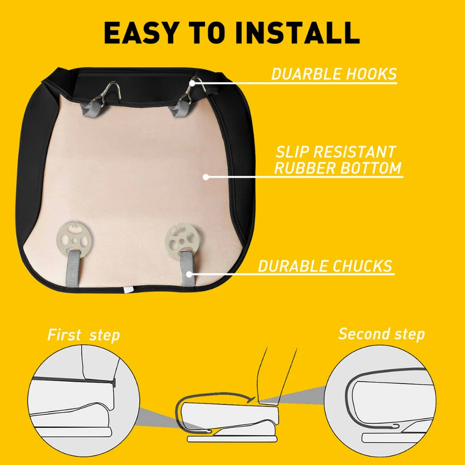 Funda de asiento de coche universal de cuero PU envolvente completa cojín cubierta interior automática D Foto 3 de 4