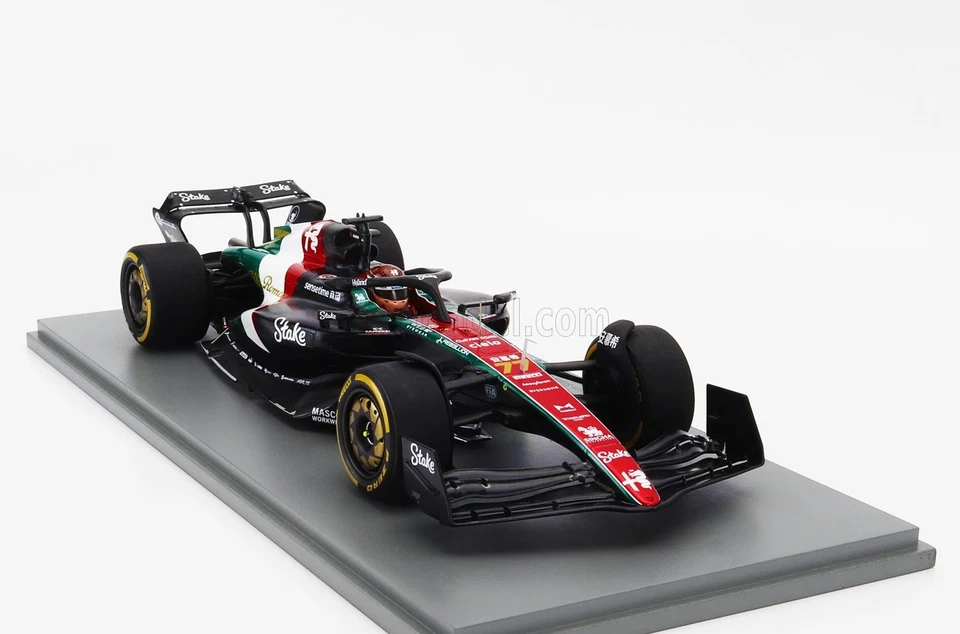 MODELLINO AUTO F1 STATICO SPARK ALFA ROMEO C43 #77 ITALIA GP 2023 BOTTAS 1/18 - Immagine 4 di 4