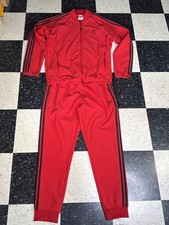 Adidas Originals Firebird Track Suit Jacket  Pants RED Men  s L
