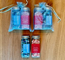 Holiday Baking SPRINKLES Set of Two - CHRISTMAS & HANUKKAH - Red White Blue NEW