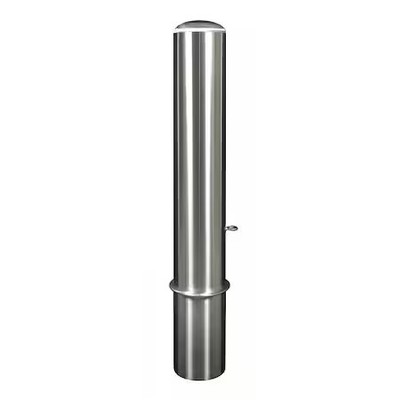 Bollard, Removble, 5'', Dome, Stainless Steel, Ssp05000-D