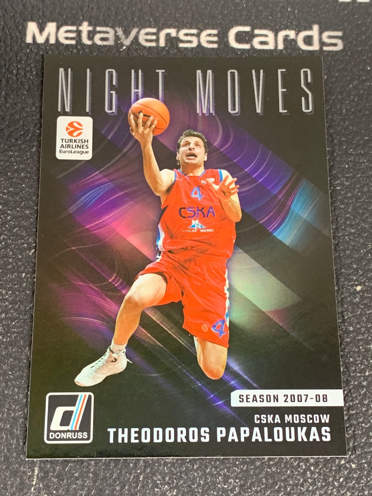 2024-25 Panini Donruss Euroleague Basketball Night Moves Theodoros Papaloukas