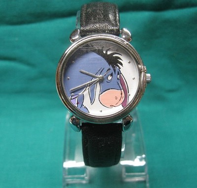 DISNEY EEYORE ''I AM FEELING A BIT DETACHED'' WATCH - NEW BATTERY - WORKING