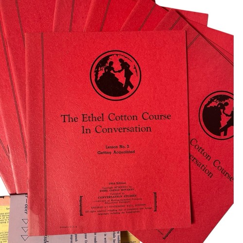 1964 The Ethel Cotton Course in Conversation 12 Book Box Set Social Graces Vtg - Picture 5 of 16