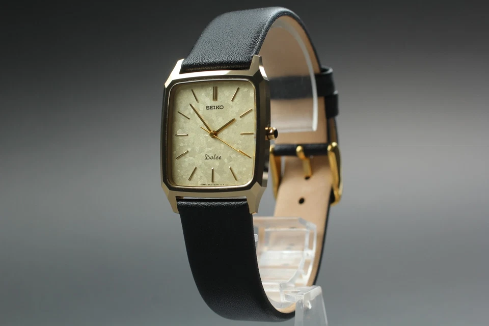 Reloj de cuarzo de tungsteno dorado vintage 1992 [casi como nuevo] Seiko Dolce 8N41-5130 para hombre Foto 3 de 4