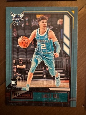 2020-21 Panini Chronicles LAMELO BALL Playbook Rookie card HORNETS