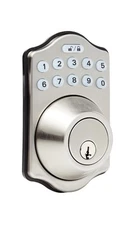 Amazon Basics Traditional Electronic Keypad Deadbolt Door Lock - Satin Nickel